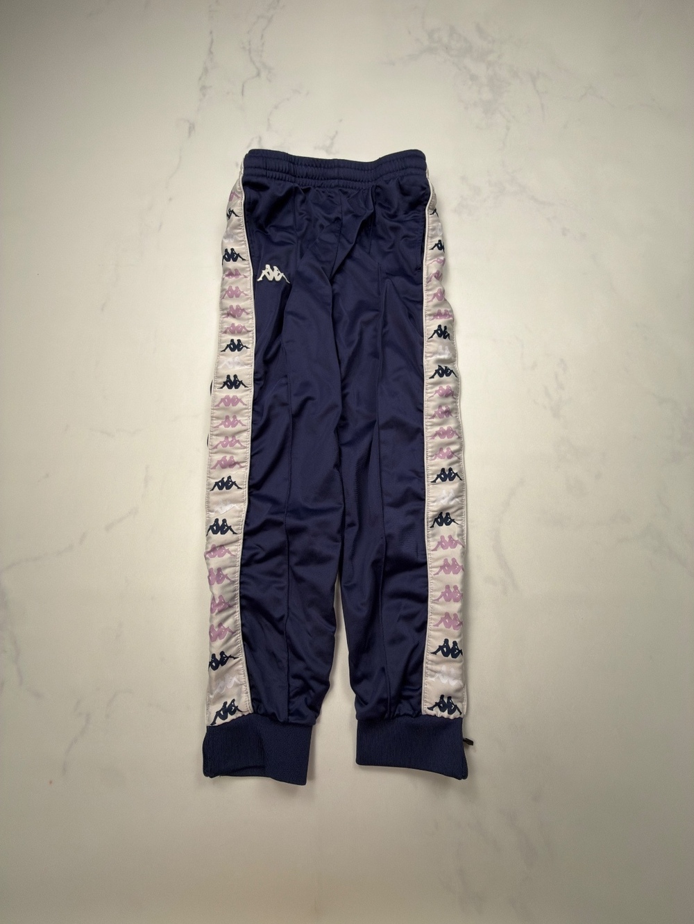 Kappa Track Pants Joggers Navy 2010s Streetwear - Boys 12 Years